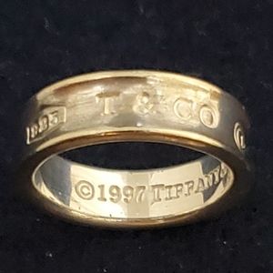 Authentic Tiffany & Co.1837 Concave Band Ring 925